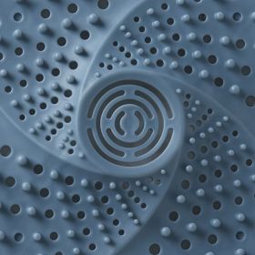1pc Practical Hair Catcher; Shower Filter; Sink Plug; Floor Drain Filter; Anti-Blocking Bath Bathroom Stopper; Toilet Drain Plug Tool; Basin Stop (Color: Blue)