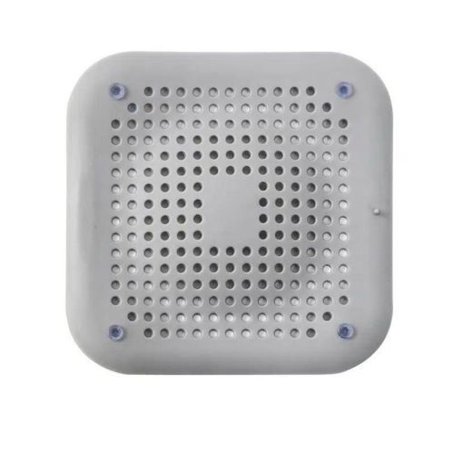 1pc Square Drain Hair Catcher; Hair Filter With Suction Cup; Sink Anti-Clog Filters; Tub Shower Floor Drain Plugs; Easy To Install; Suit For Bath