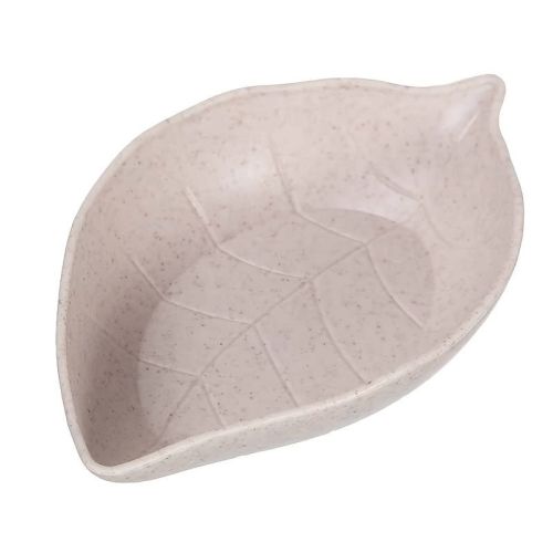 1pc Wheat Straw Leaf Shape Small Dish; Creative Snack Plate; Tableware; Vinegar Dish; Soy Sauce Dish; Bone Dish; Small Seasoning Dish