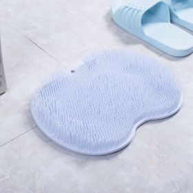 Hands Free Back Scrubber For Shower; 1pc Multifunctional Lazy Man Rubbing Shoulder Strap Suction Cup Brush Back Bath Bathroom Rubbing Foot Massag (Color: Blue)