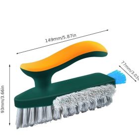 1pc Brush The Gap Between The Floor; Brush The Gap Between The Floor And The Bathroom; Brush The Bathroom Floor; Brush The Bathroom Corner; And C (Color: Yellow-green)