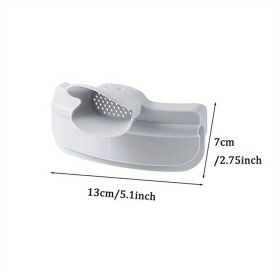 1pc; Anti-Spill Silicone Slip On Pour Soup Spout Funnel; Kitchen Dedicated Anti-Spill Pots Round Edge Deflector Pour Soup Funnel Duckbill Diversi (Color: Grey)